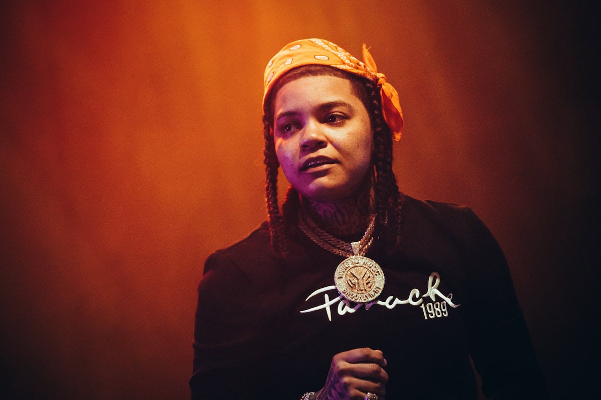 Young M.A performing in london