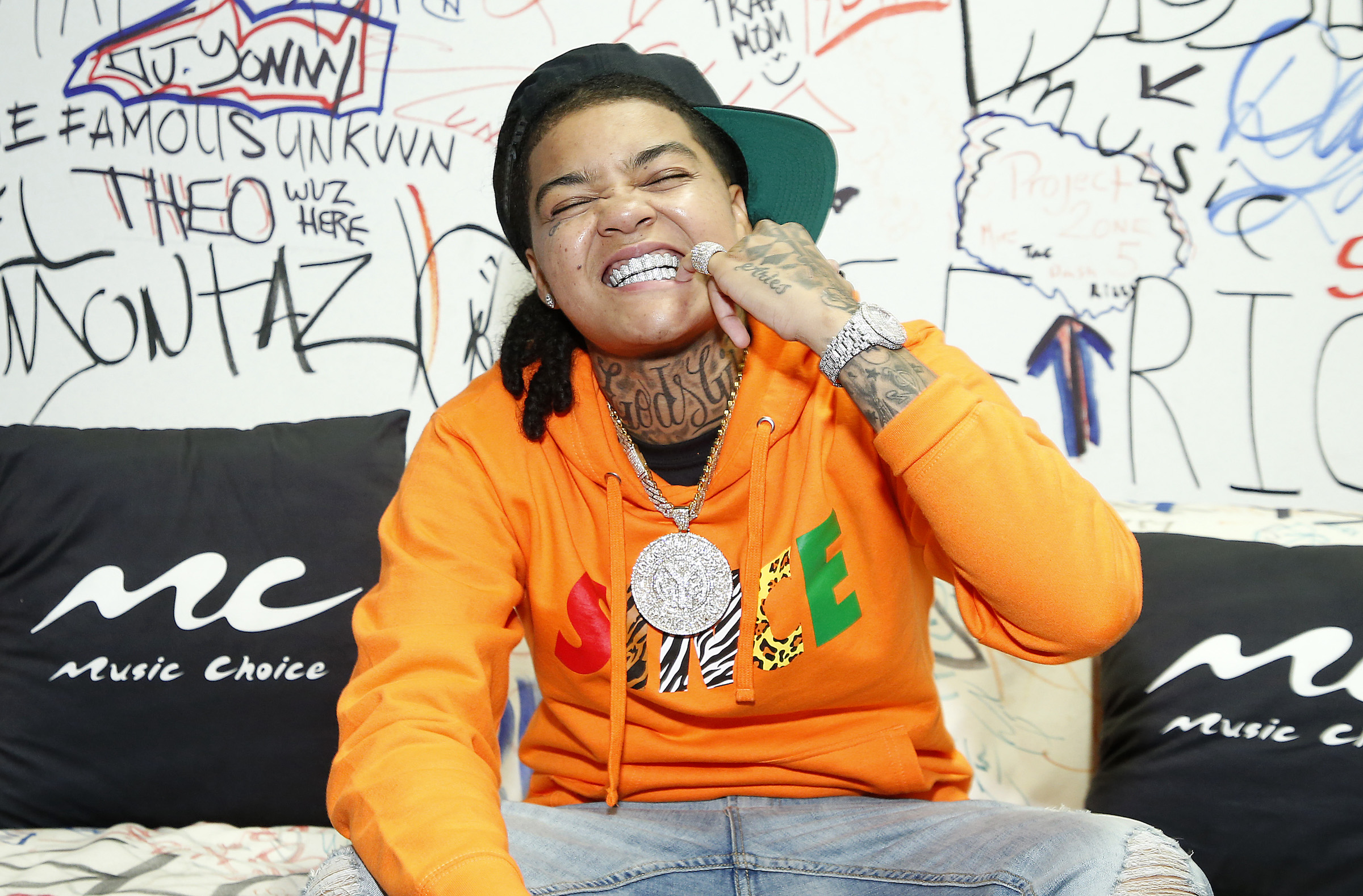 Young M.A at Music Choice smiling