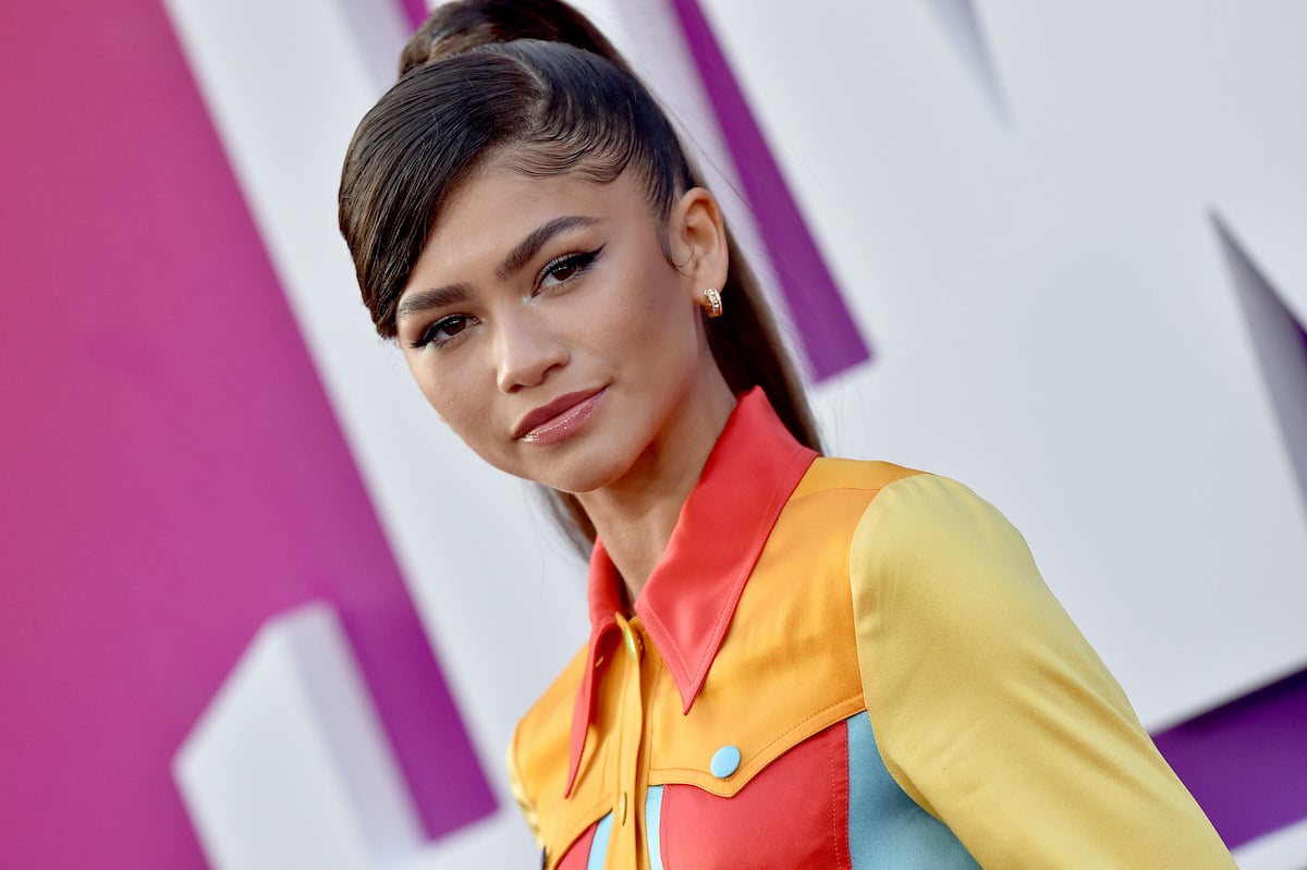 Euphoria Season 2 star Zendaya attends the 'Space Jam' premiere in a colorful dress and high ponytail