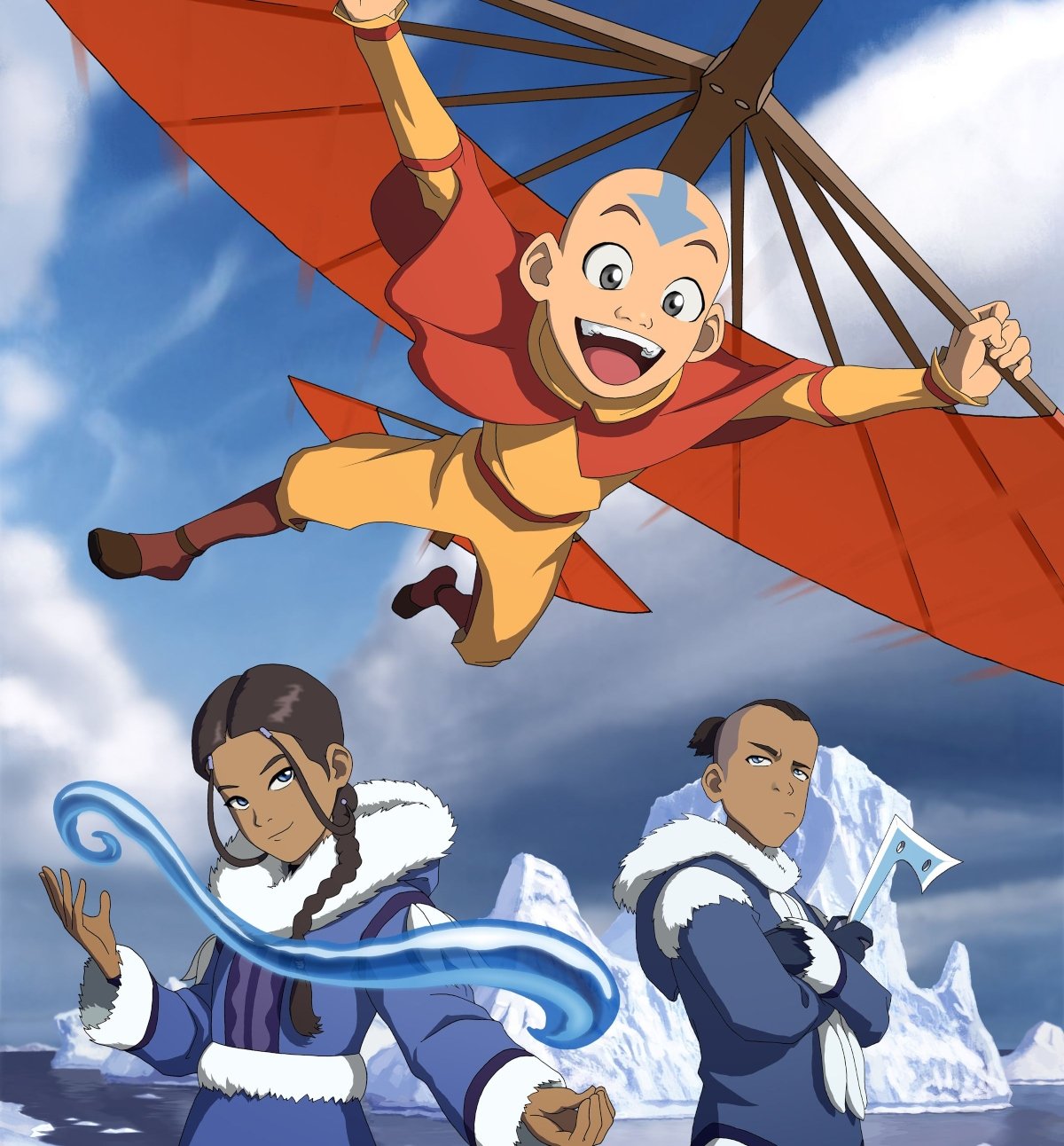 'Avatar: The Last Airbender' with Aang, Katara, and Sokka