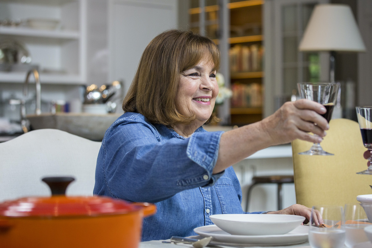 Ina Garten raises a glass