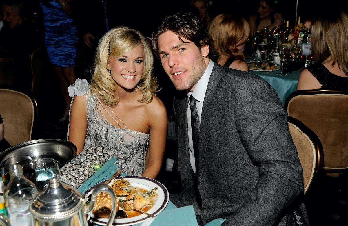 Carrie Underwood and Mike Fisher at one of their first public appearances together in 2010