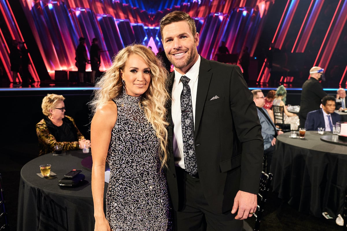 Carrie Underwood and Mike Fisher at the CMA Awards in November 2020