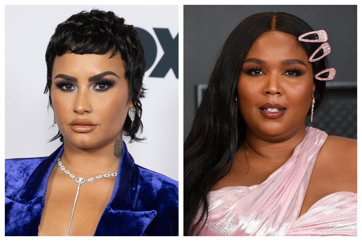 Composite image of Demi Lovato (L) and Lizzo (R)