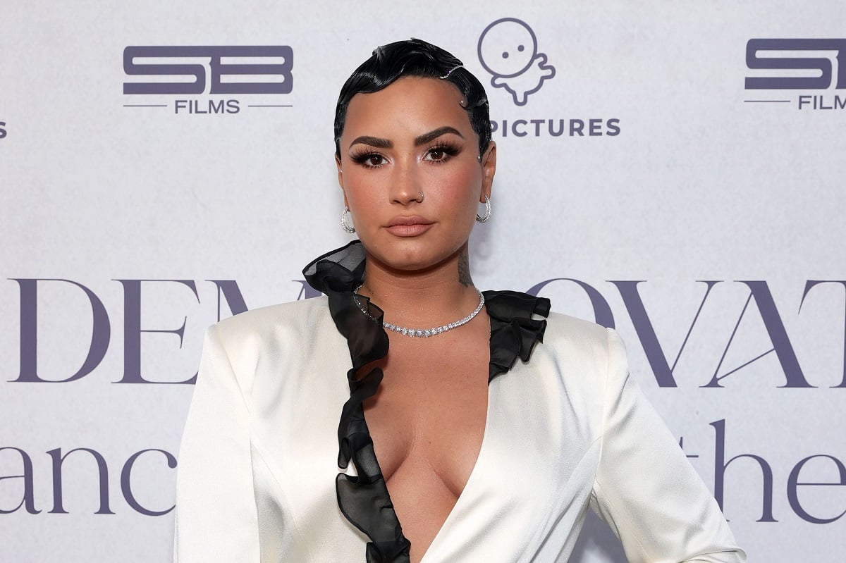 Demi Lovato attends the OBB Premiere Event for YouTube Originals Docuseries 'Demi Lovato: Dancing With The Devil' on March 22, 2021, in Beverly Hills, California.