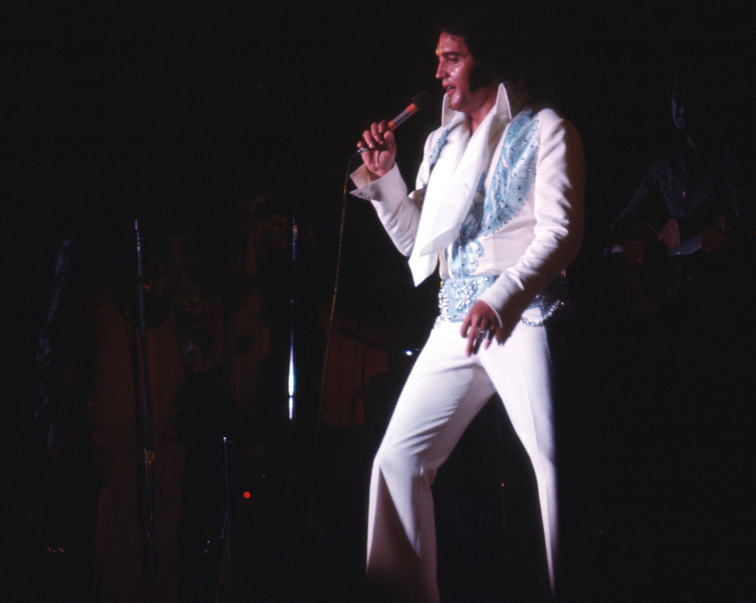 Elvis Presley on a stage