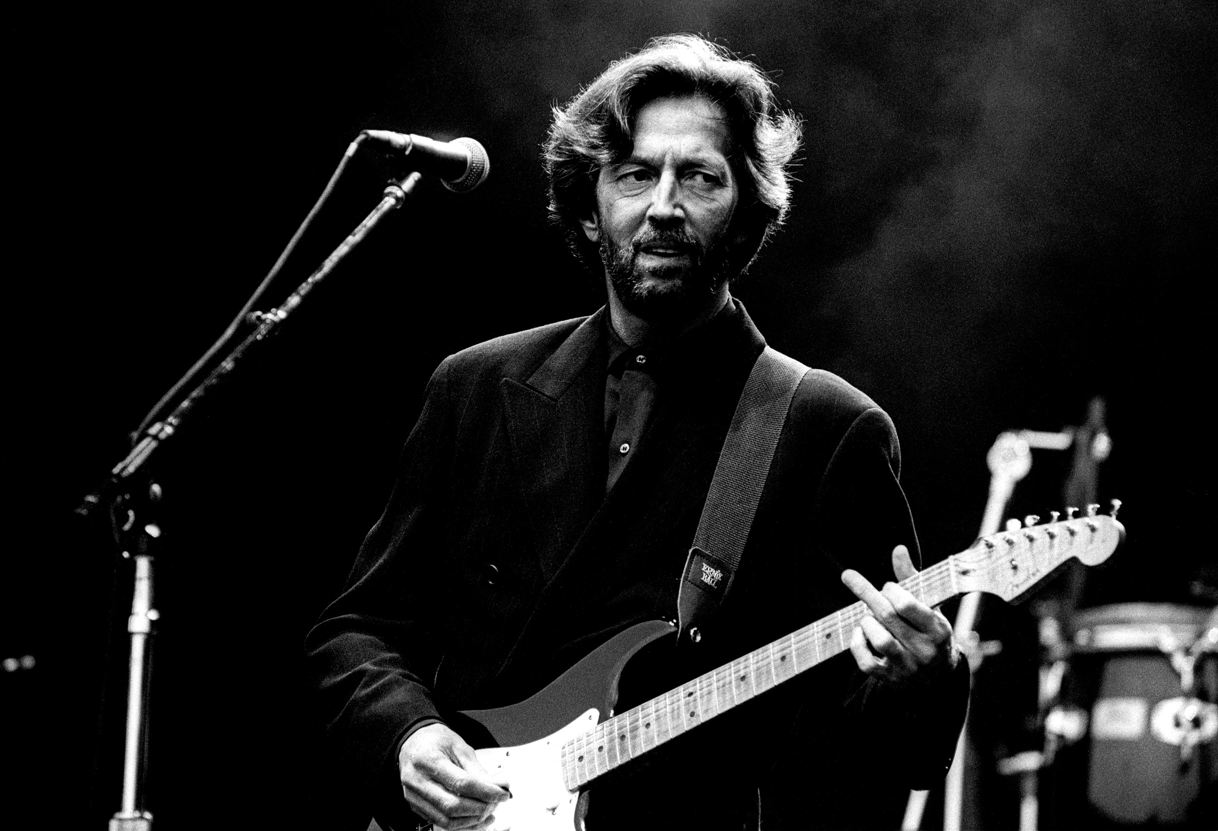Eric Clapton with a guitar