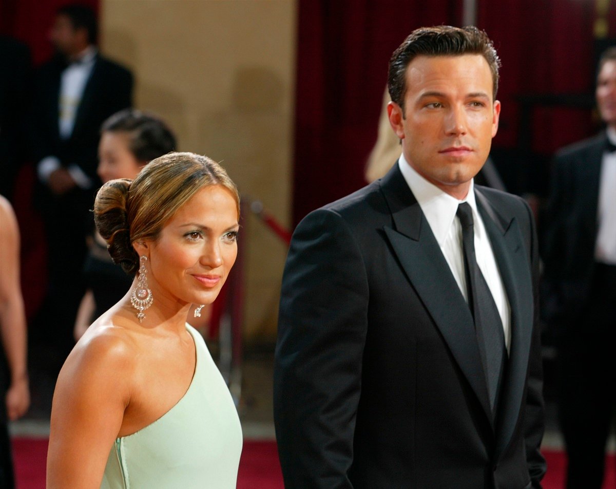 Ben Affleck and Jennifer Lopez attend the 75th Annual Academy Awards on March 23, 2003, in Hollywood, California.