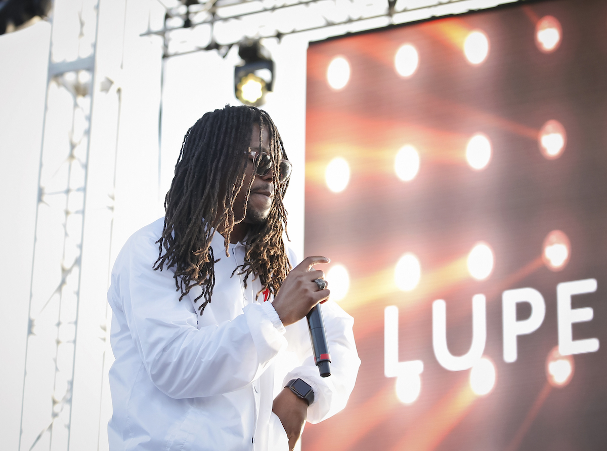 Lupe Fiasco performing