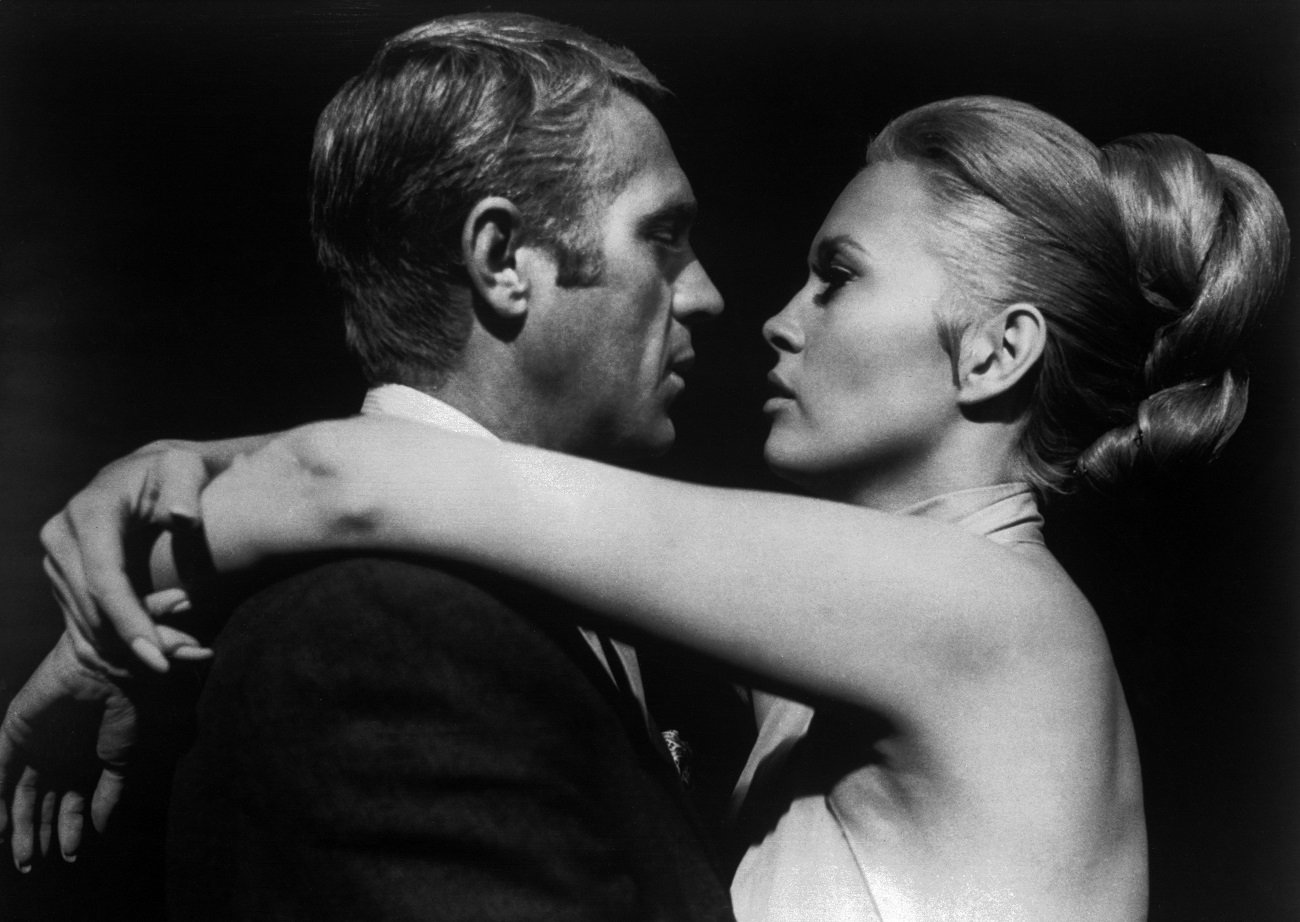 Steve McQueen and Faye Dunaway embrace in a scene from 'The Thomas Crown Affair.'