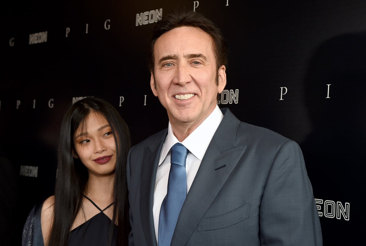 Riko Shibata and Nicolas Cage