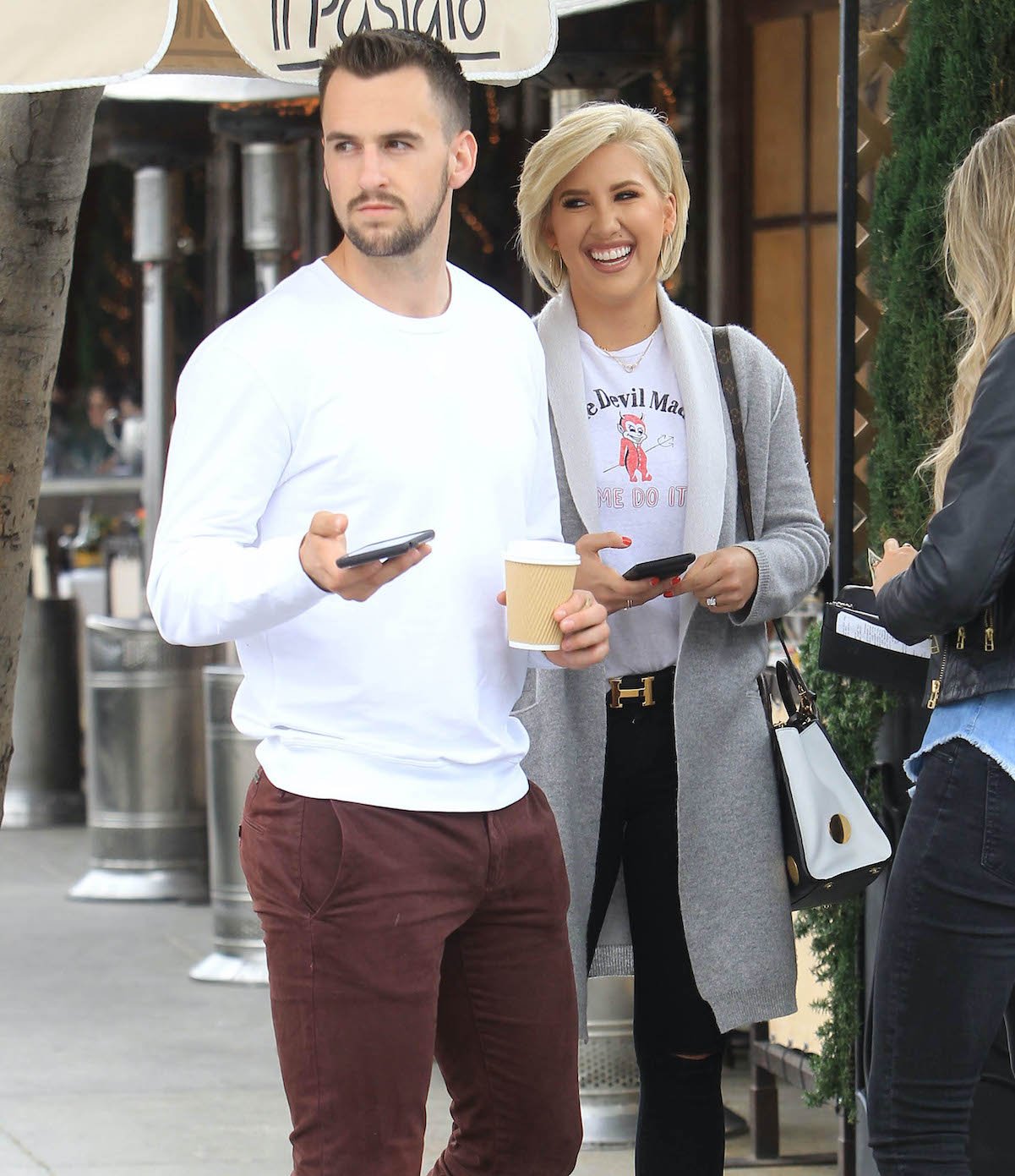Savannah Chrisley and Nic Kerdiles walking in Los Angeles