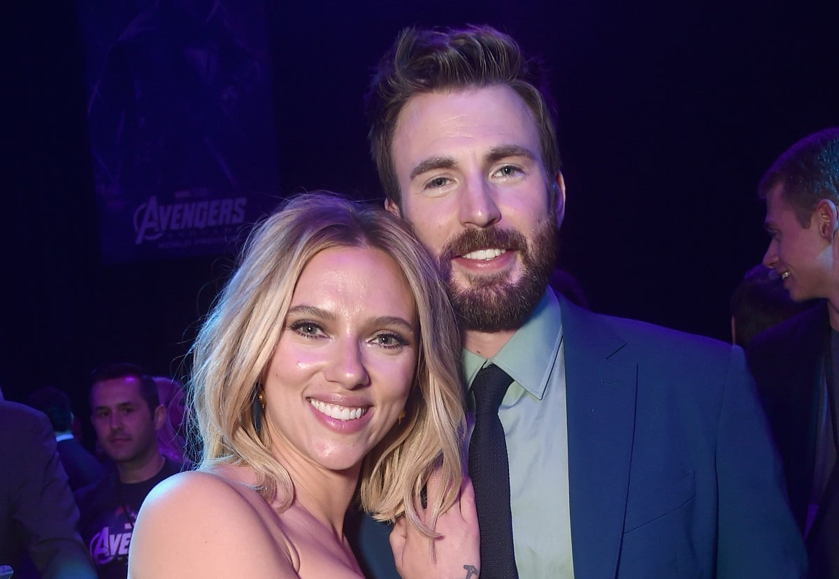 Scarlett Johansson (L) and Chris Evans attend the Los Angeles World Premiere of Marvel Studios' 'Avengers: Endgame' on April 23, 2019.