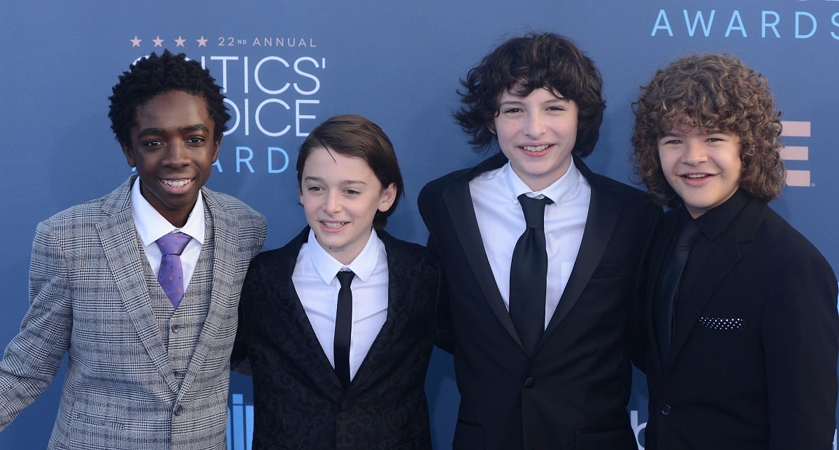 Caleb McLaughlin, Noah Schnapp, Finn Wolfhard, and Gaten Matarazzo, the original Stranger Things Dungeons and Dragons party