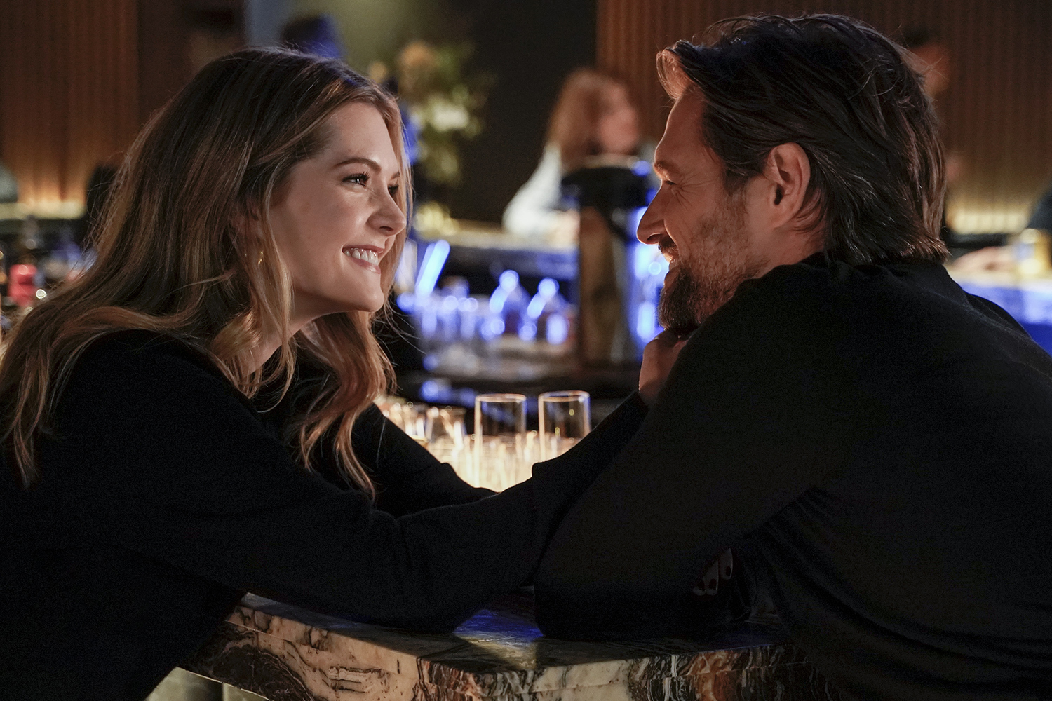 'The Bold Type' stars Meghann Fahy as Sutton Brady and Sam Page as Richard Hunter