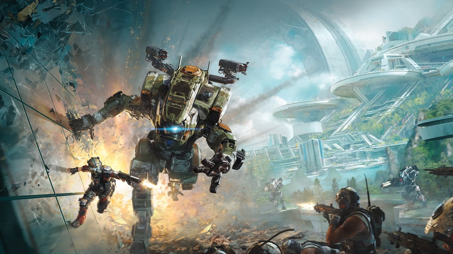 Titanfall 2 promotional artwork -- Jason Garza says the remaining Respawn Entertainment Titanfall team consists of 'one or two' people