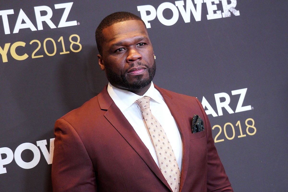 50 Cent attends For Your Consideration event For Starz's 'Power' wearing a burgundy suit