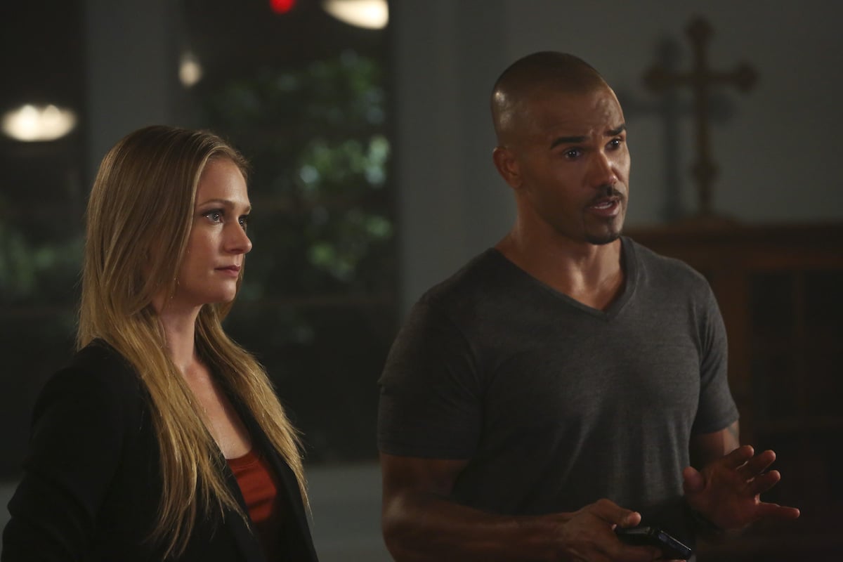 A.J. Cook and Shemar Moore in 'Criminal Minds'