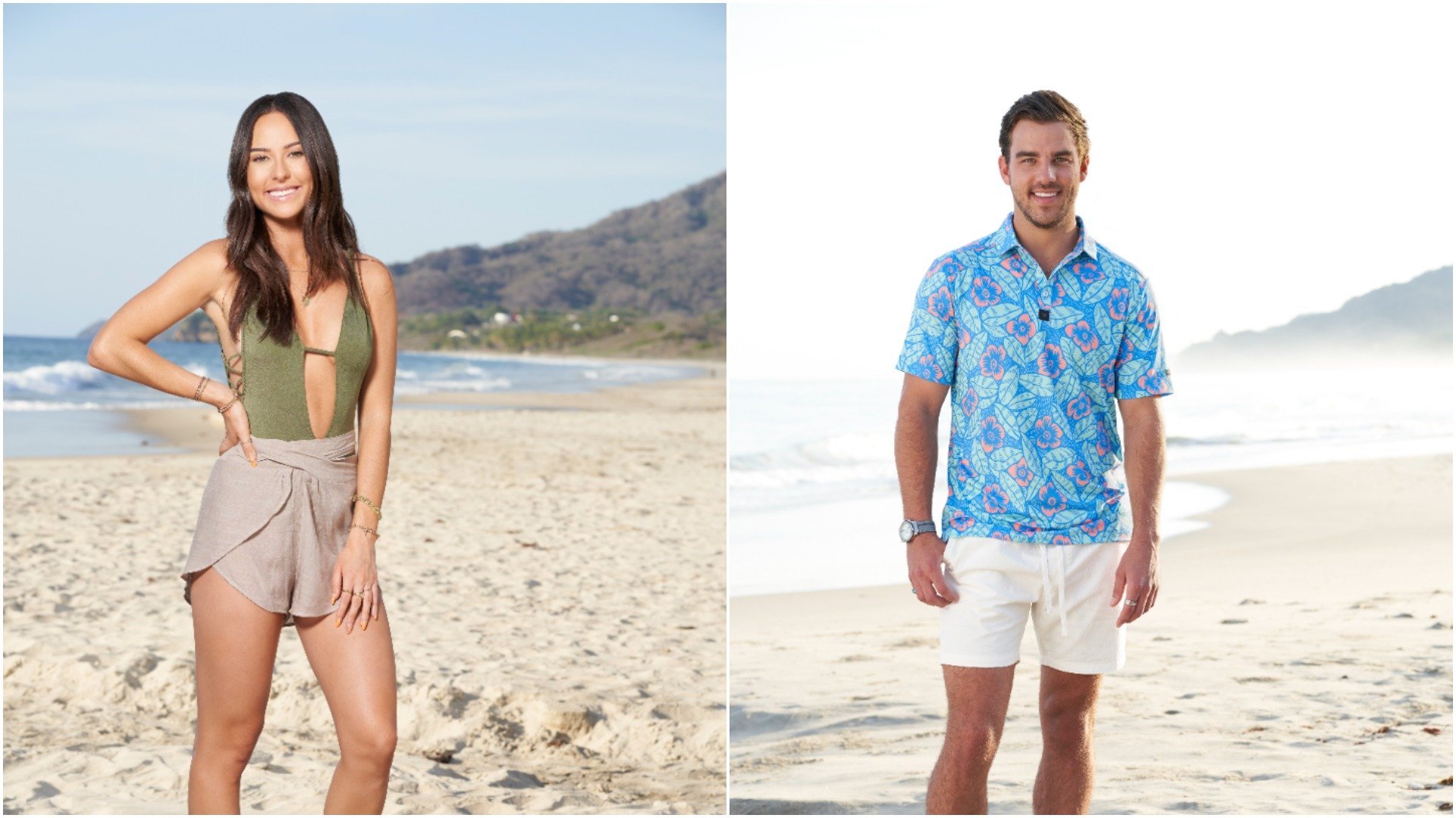 Headshots of Abigail Heringer and Noah Erb from 'Bachelor in Paradise'