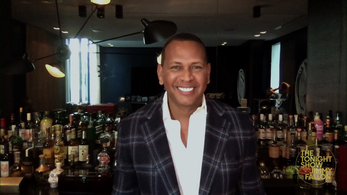 Former New York Yankees player Alex Rodriguez appears on a January 2021 episode of 'The Tonight Show with Jimmy Fallon.'