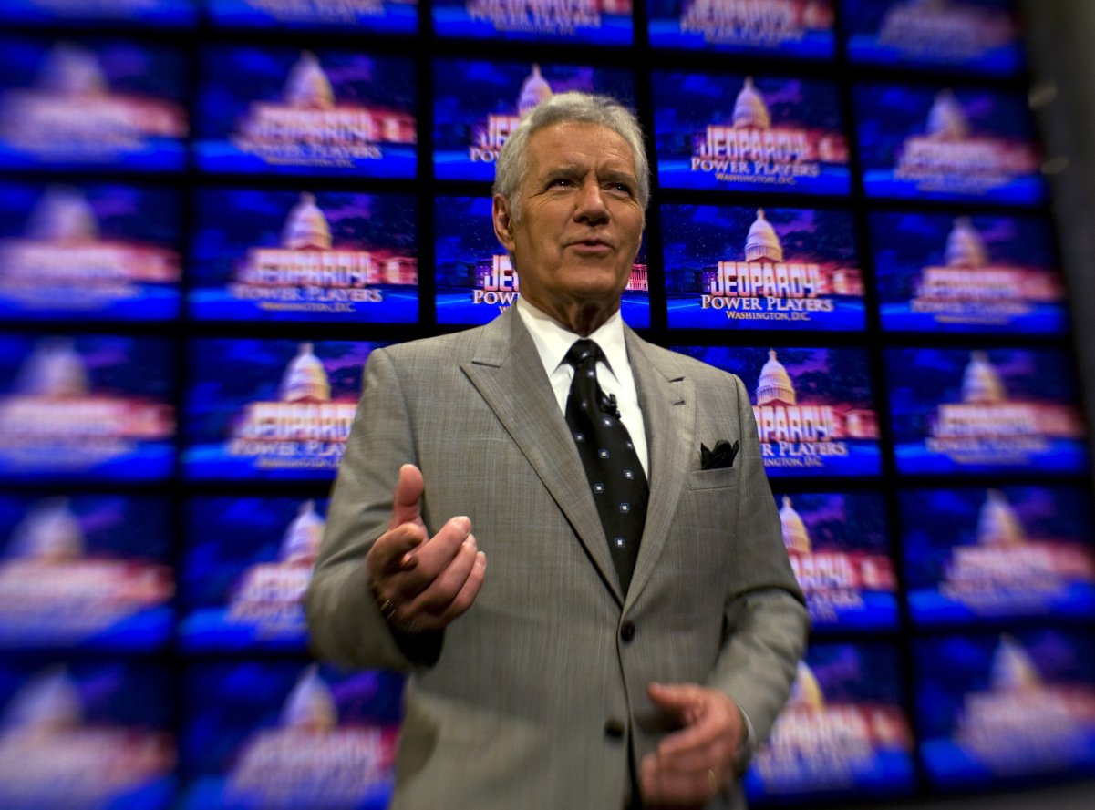 The late Alex Trebek, pictured here in Washington for his 'Jeopardy!' Power Players Week, 2012