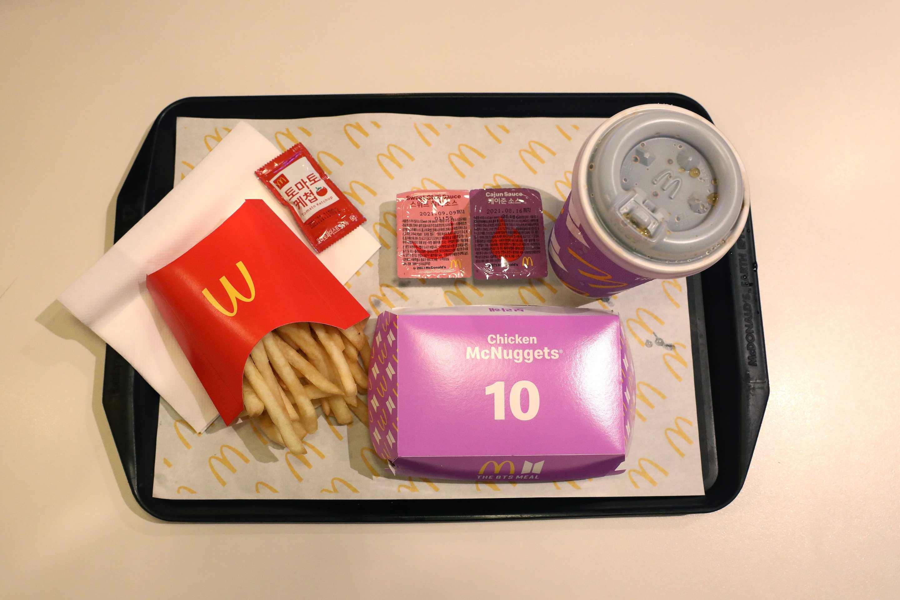 McDonald's BTS meal is seen in Seoul, South Korea