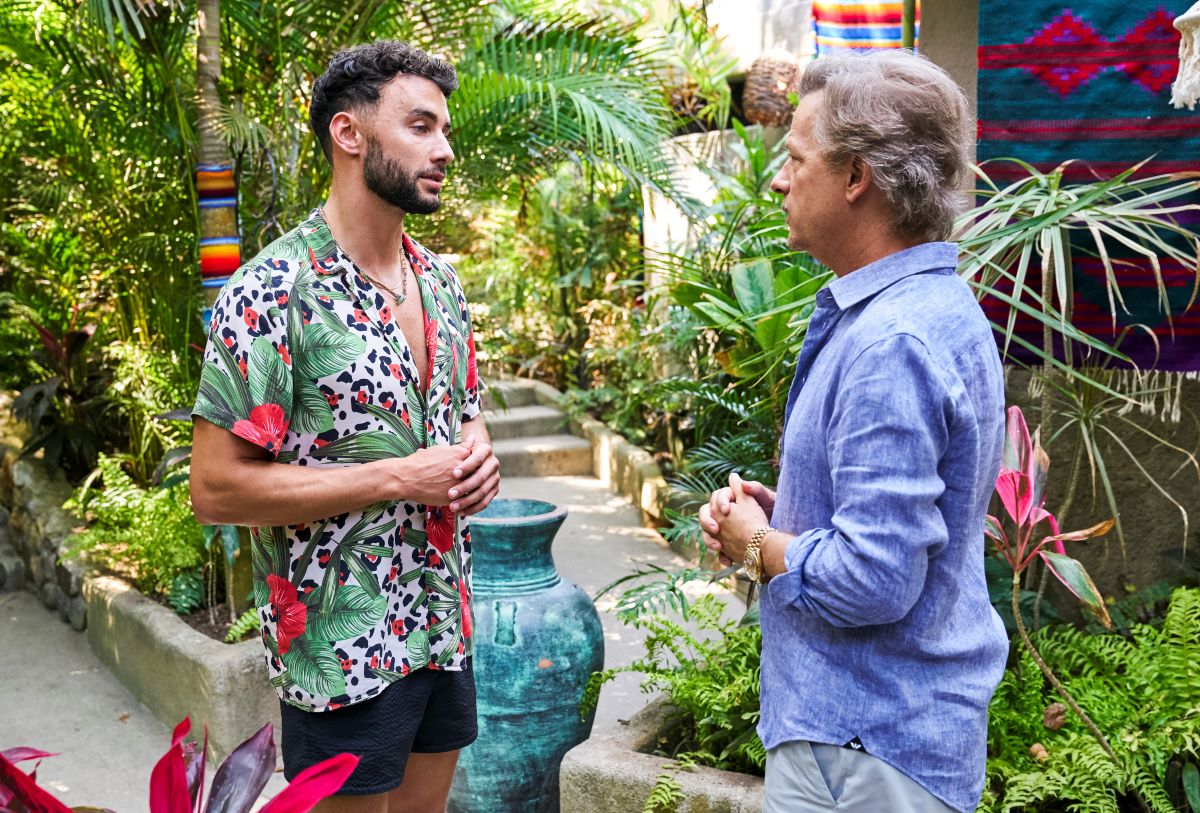 Brendan Morais talks to host David Spade on 'Bachelor in Paradise'