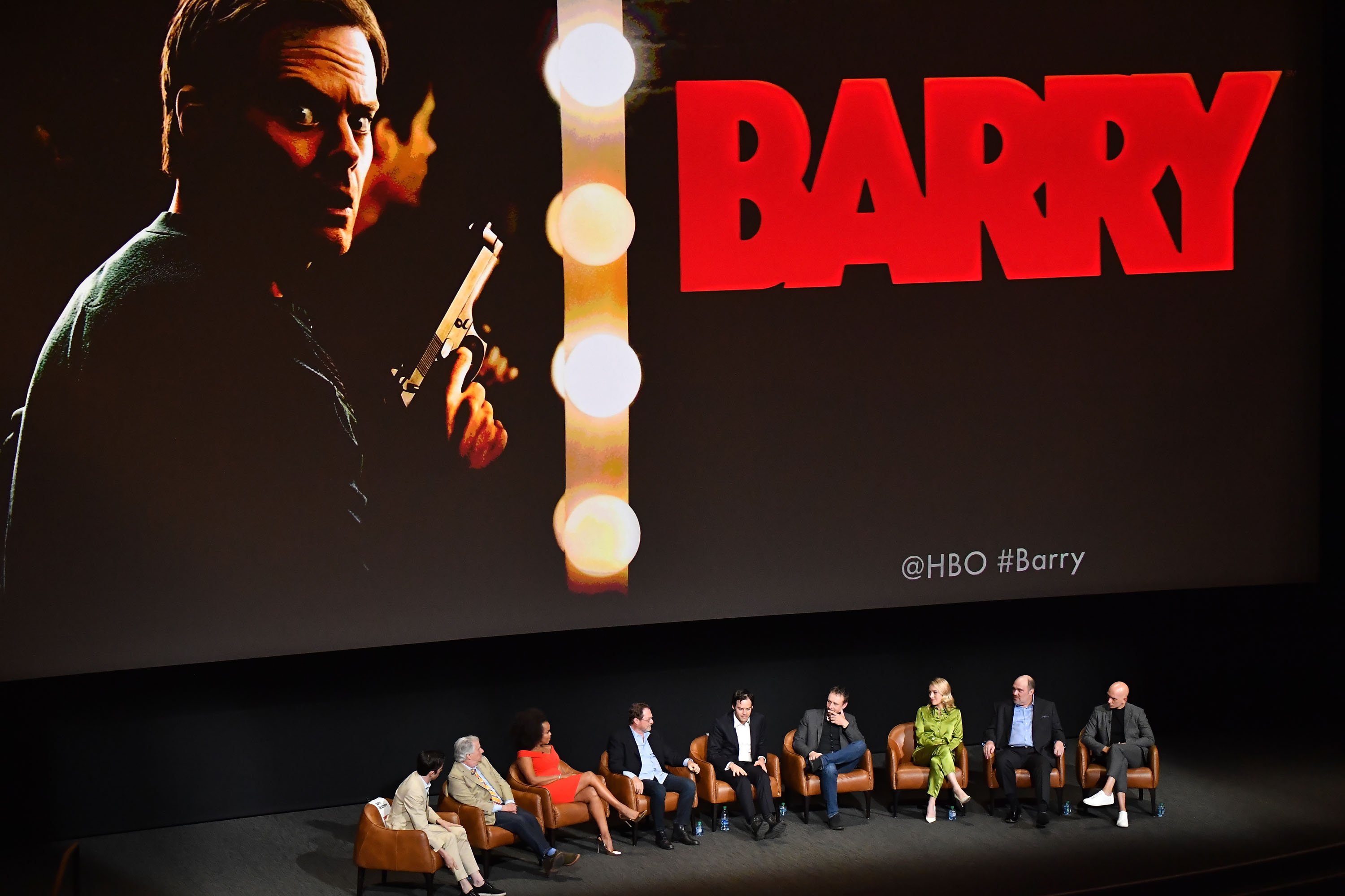 'Barry' cast on stage for a discussion of the show