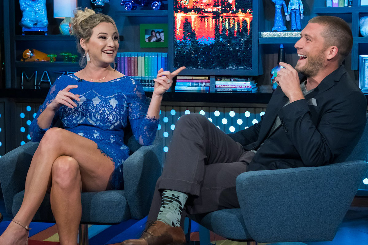  Hannah Ferrier and Adam Glick from Below Deck Mediterranean on WWHL