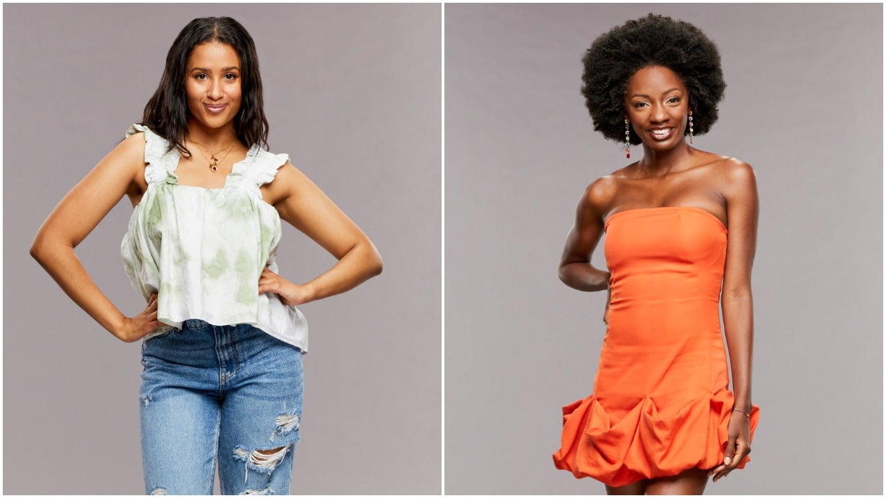 Hannah Chaddha and Azah Awasum pose for 'Big Brother 23' cast photo