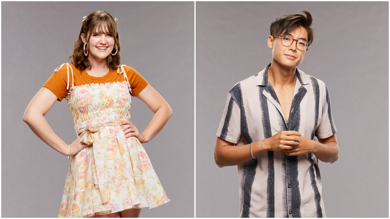 Sarah Beth Steagall and Derek Xiao pose for 'Big Brother 23' cast photo