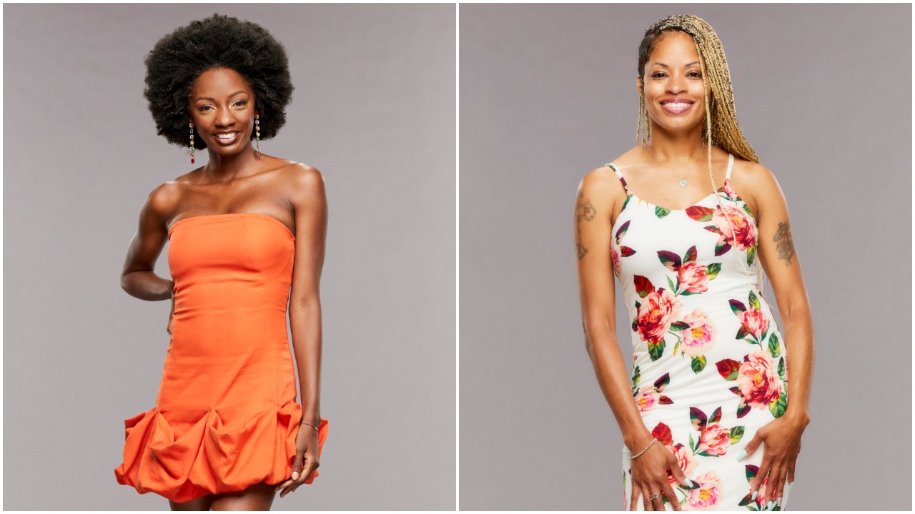 Azah Awasum and Tiffany Mitchell pose for 'Big Brother 23' cast photo