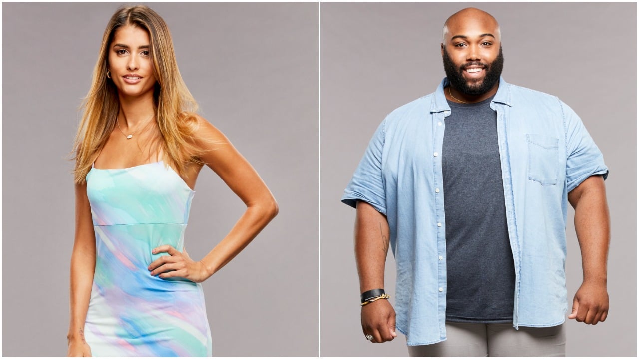 Alyssa Lopez and Derek Frazier pose for 'Big Brother 23' cast photo