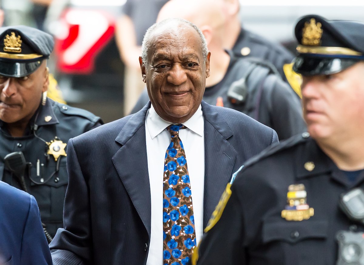 Bill Cosby with police officers