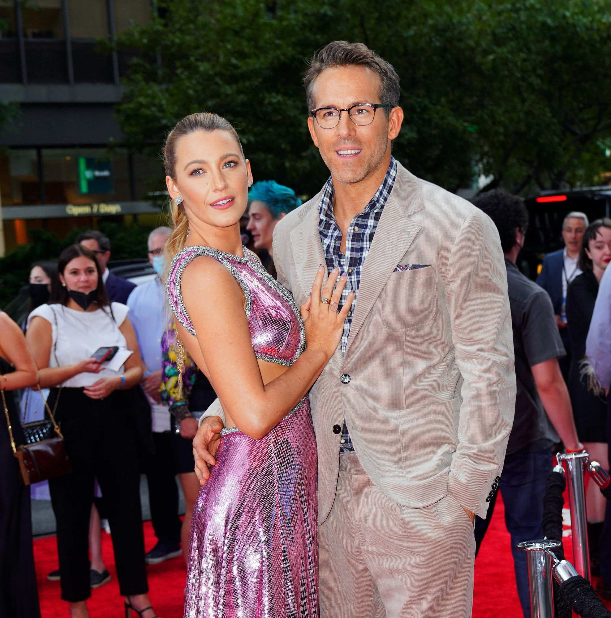 Blake Lively and Ryan Reynolds at the "Free Guy" premiere in NYC