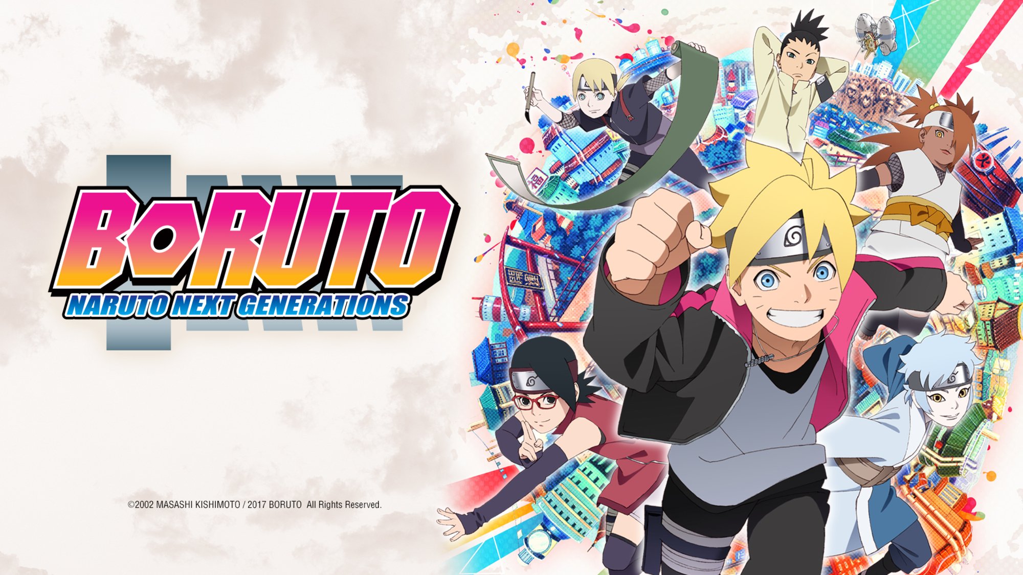 'Boruto: Naruto Next Generations': Boruto, Sarada, Mitsuki, Chōchō, Shikadai, and Inojin in promo art