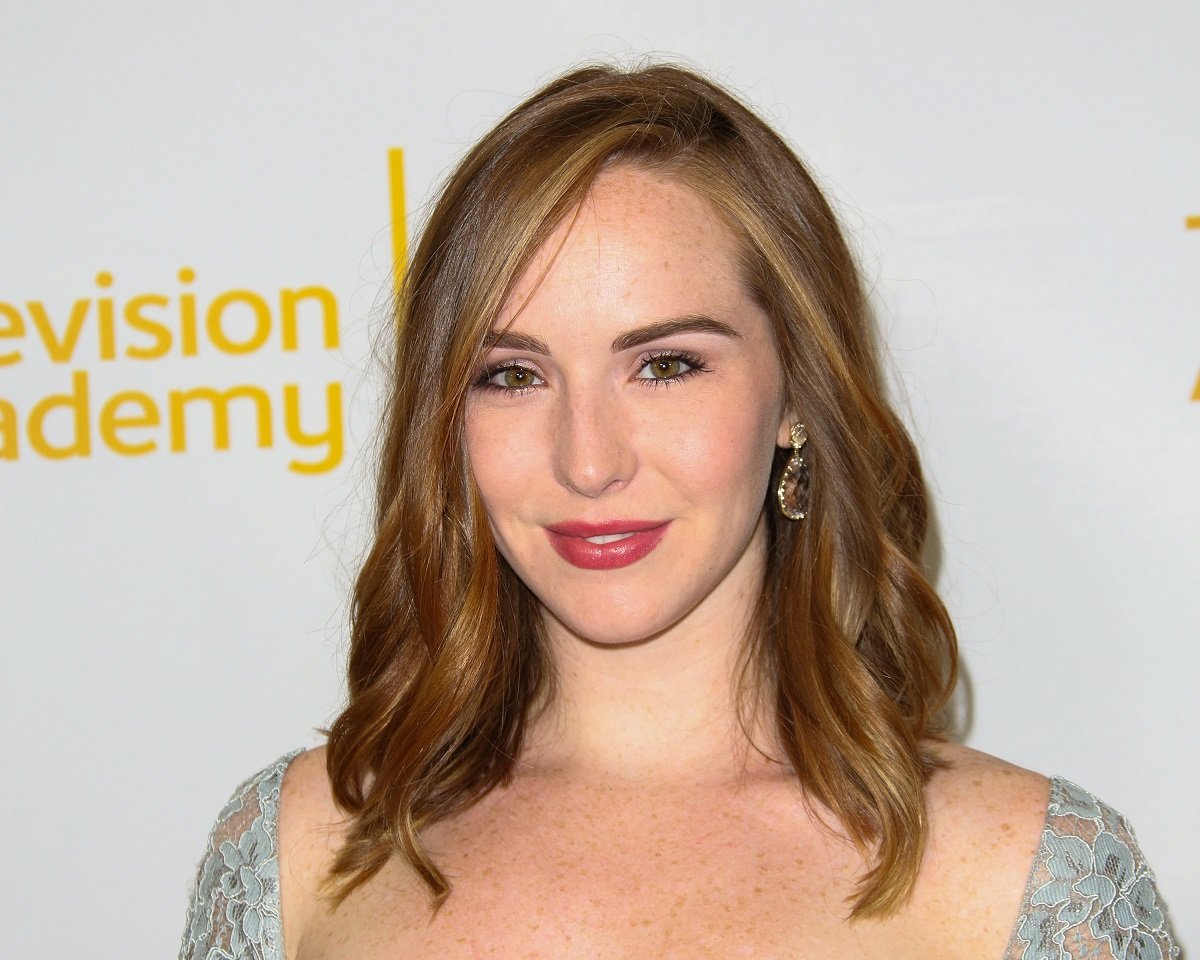 'The Young and the Restless' actor Camryn Grimes wears a sparkly dress at the 2014 Daytime Emmy Nominee Luncheon.