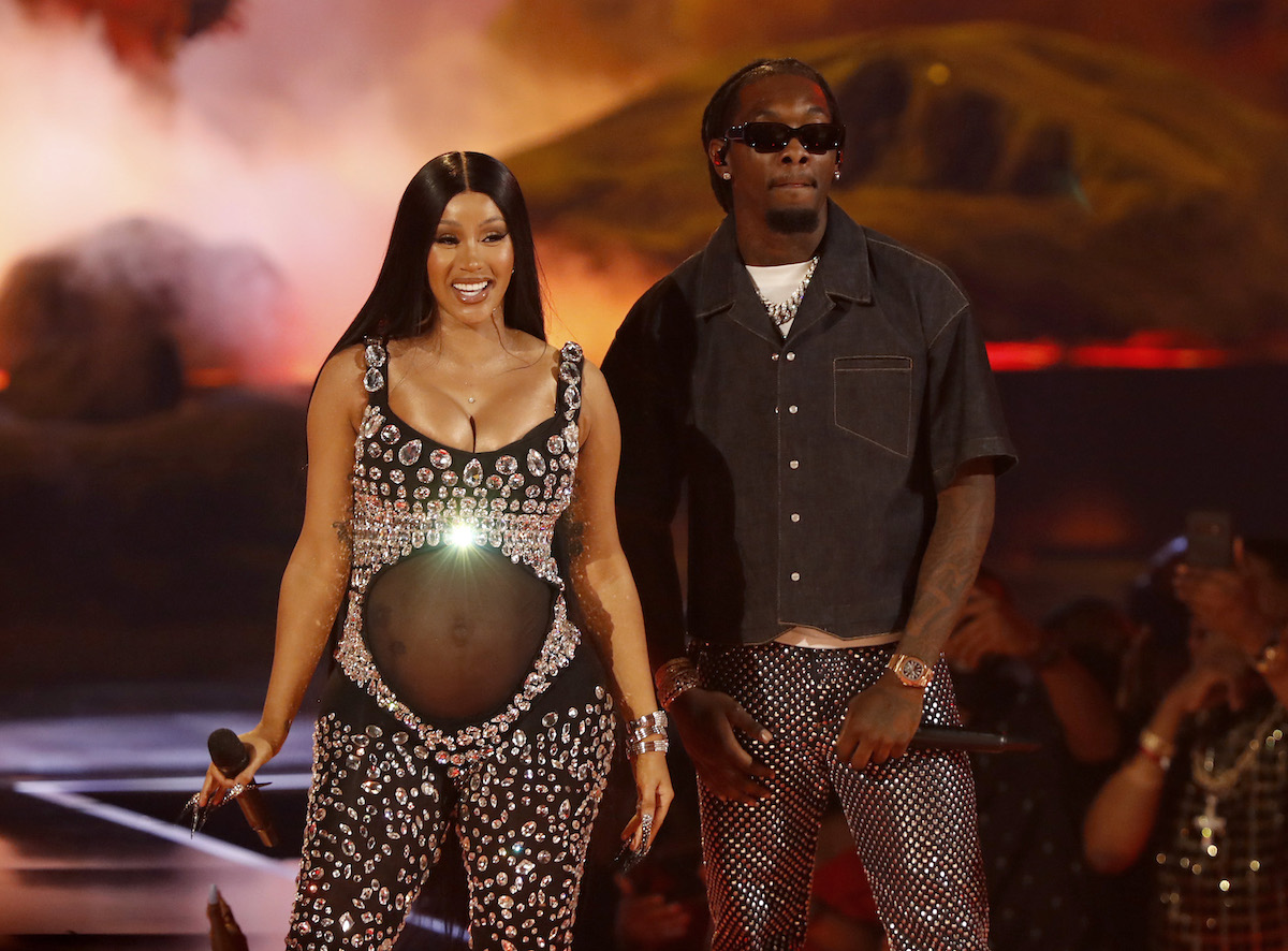 Cardi B and Offset onstage