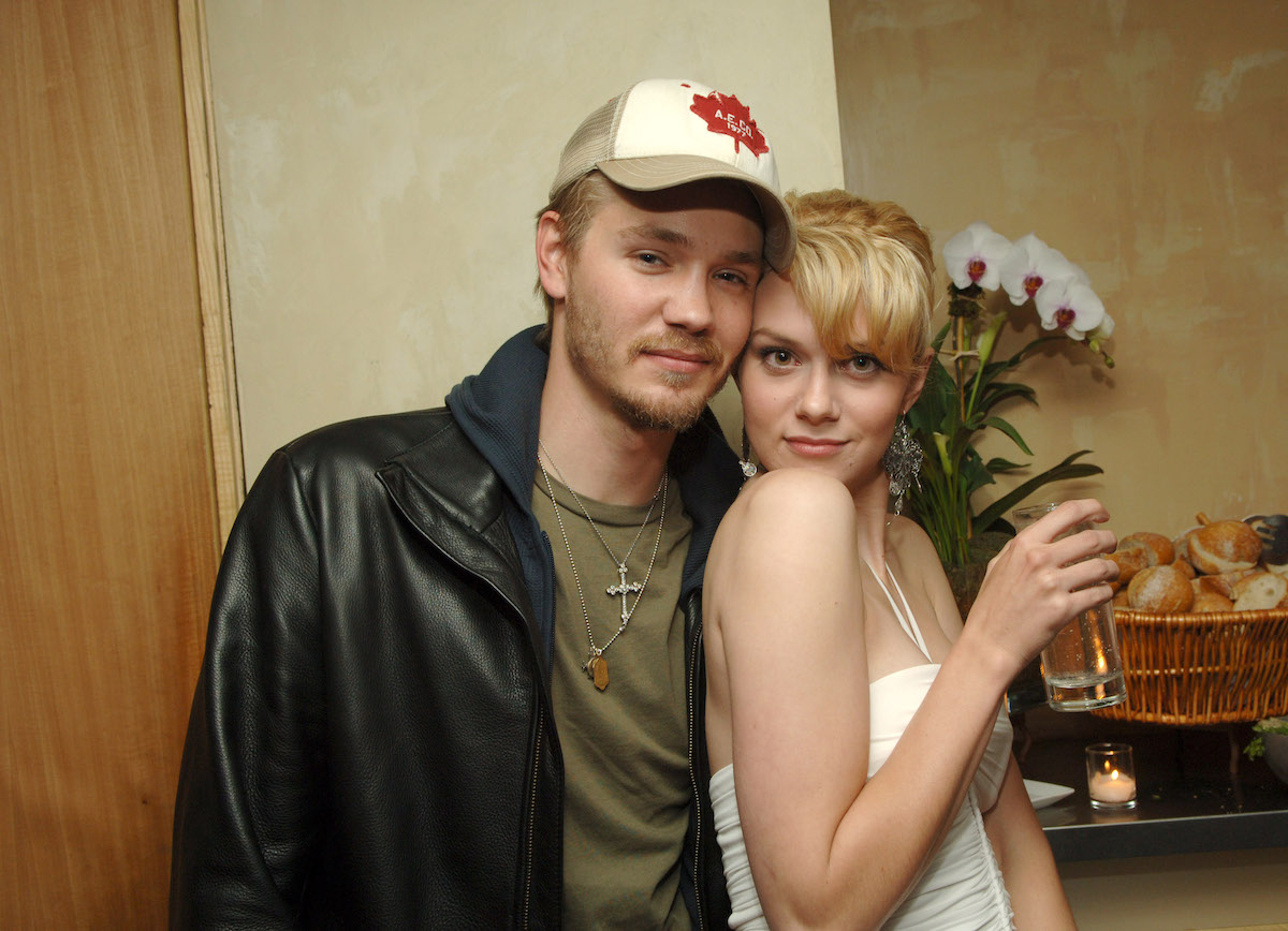 Chad Michael Murray and Hilarie Burton at a party