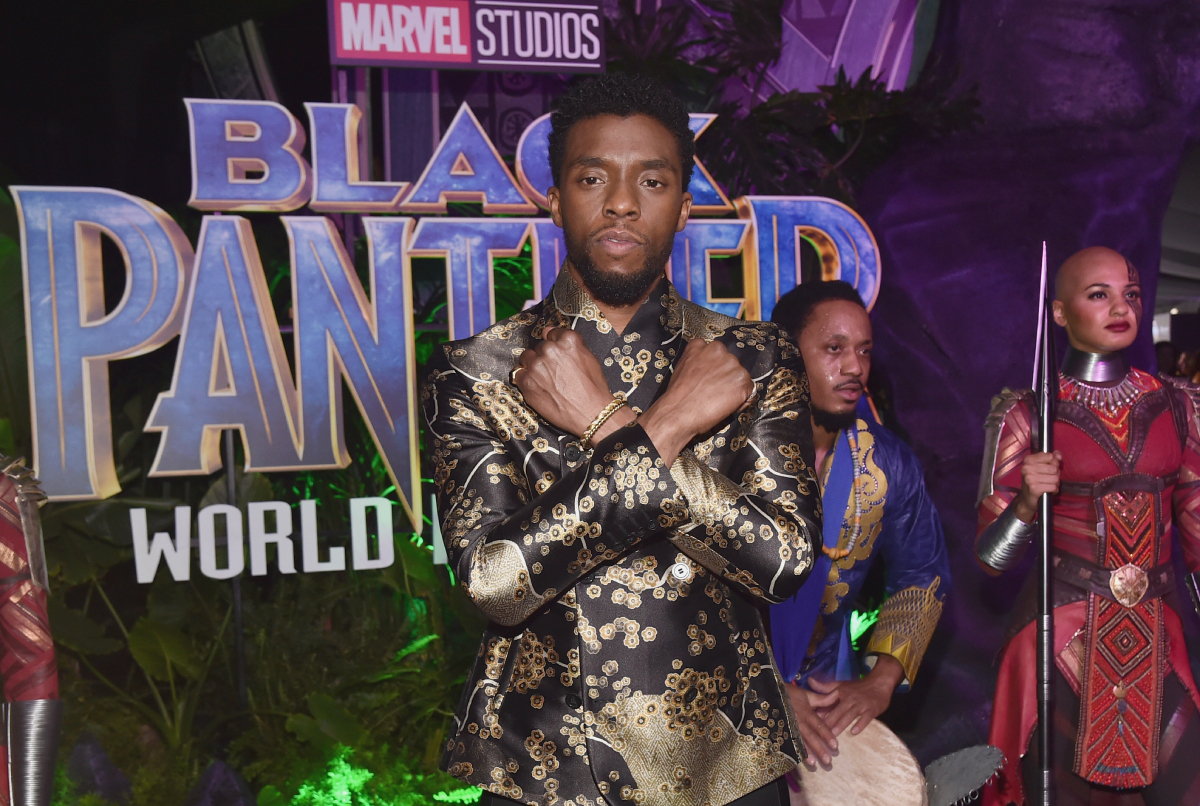 Chadwick Boseman at the Los Angeles World Premiere of Marvel Studios' BLACK PANTHER at Dolby Theatre on January 29, 2018