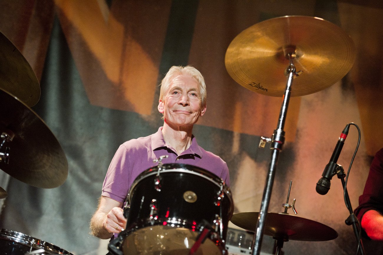 Charlie Watts performing at Le New Morning.