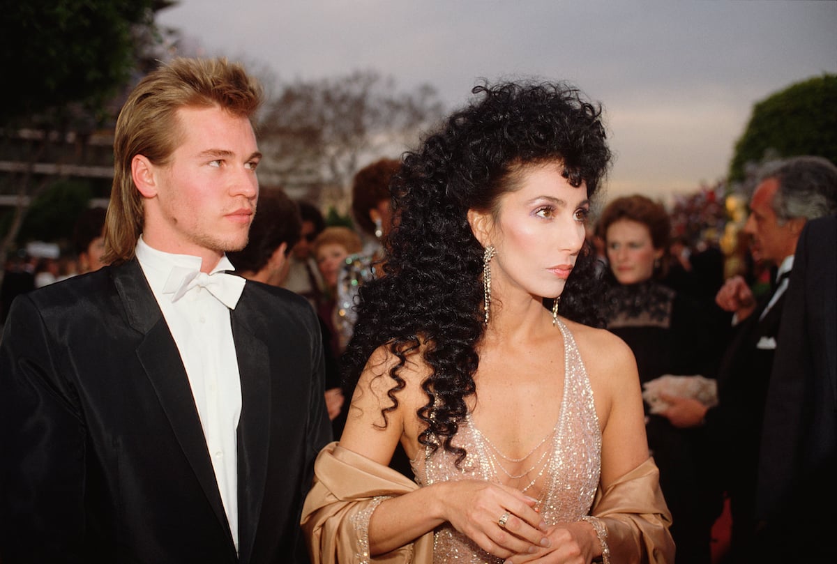 Cher and Val Kilmer in formal wear