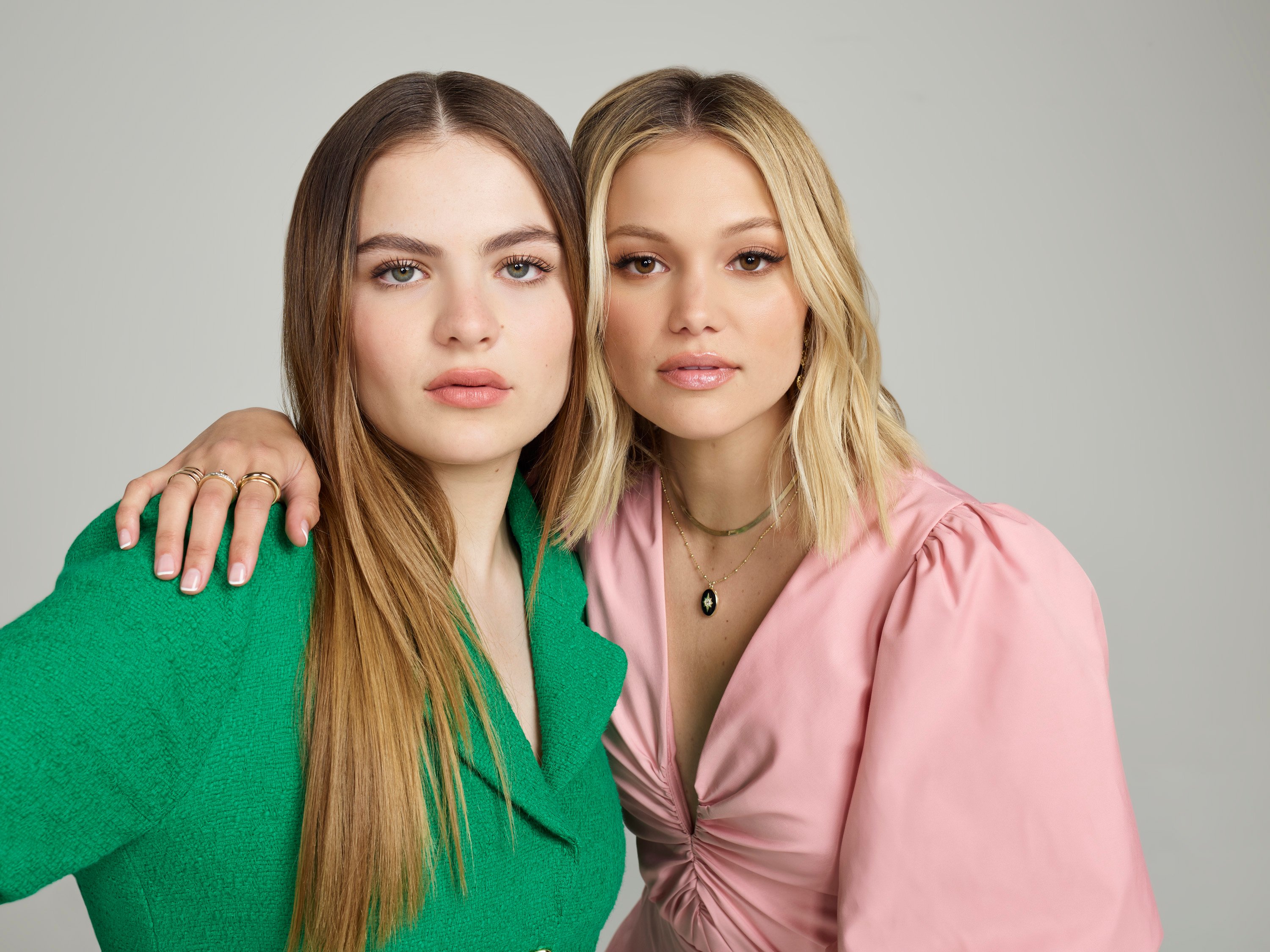 Chiara Aurelia and Olivia Holt pose for a photo