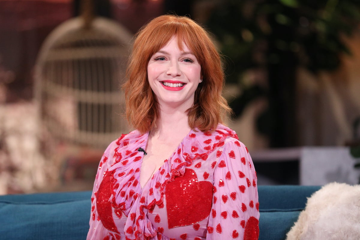 Christina Hendricks makes an appearance on Busy Tonight