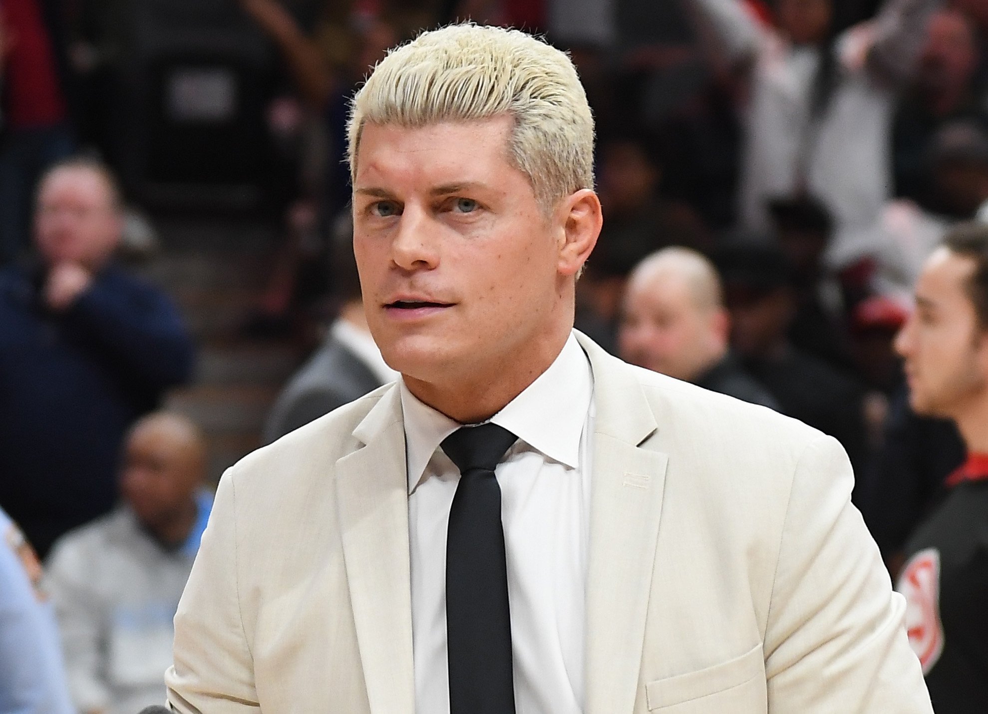 Cody Rhodes attends a New York Knicks game