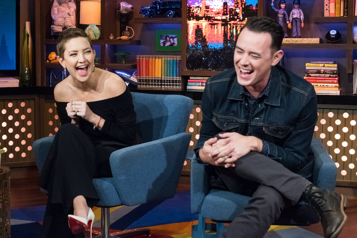 Kate Hudson and Colin Hanks has a good laugh on WWHL