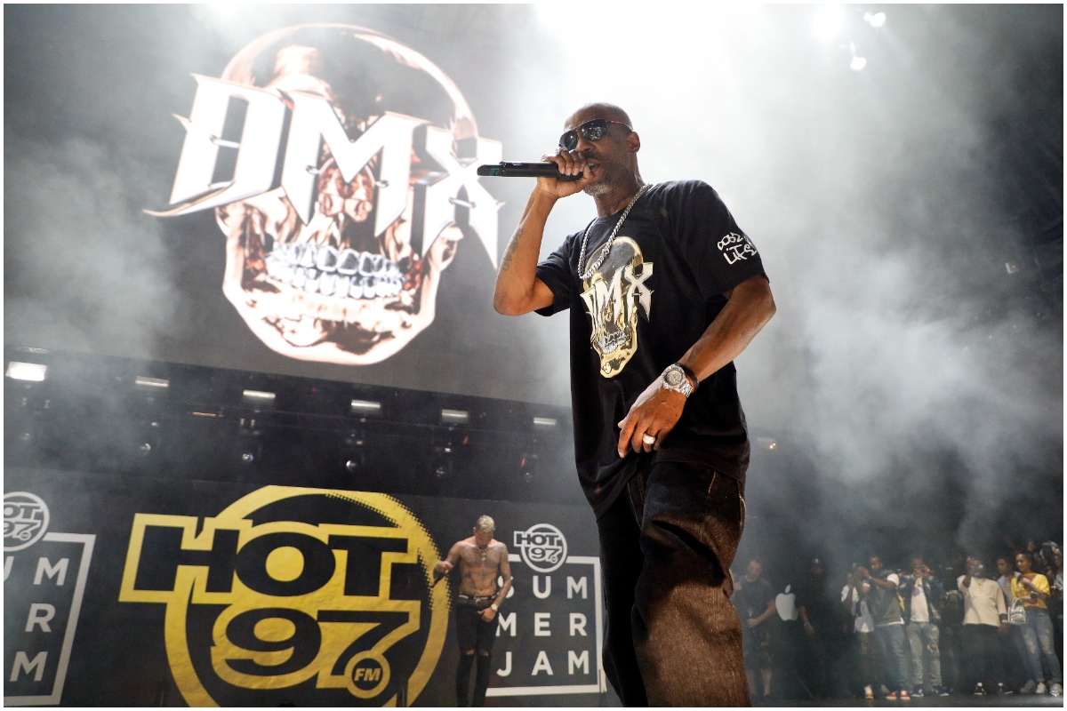 DMX performing on Hot 97's Summer Jam stage.