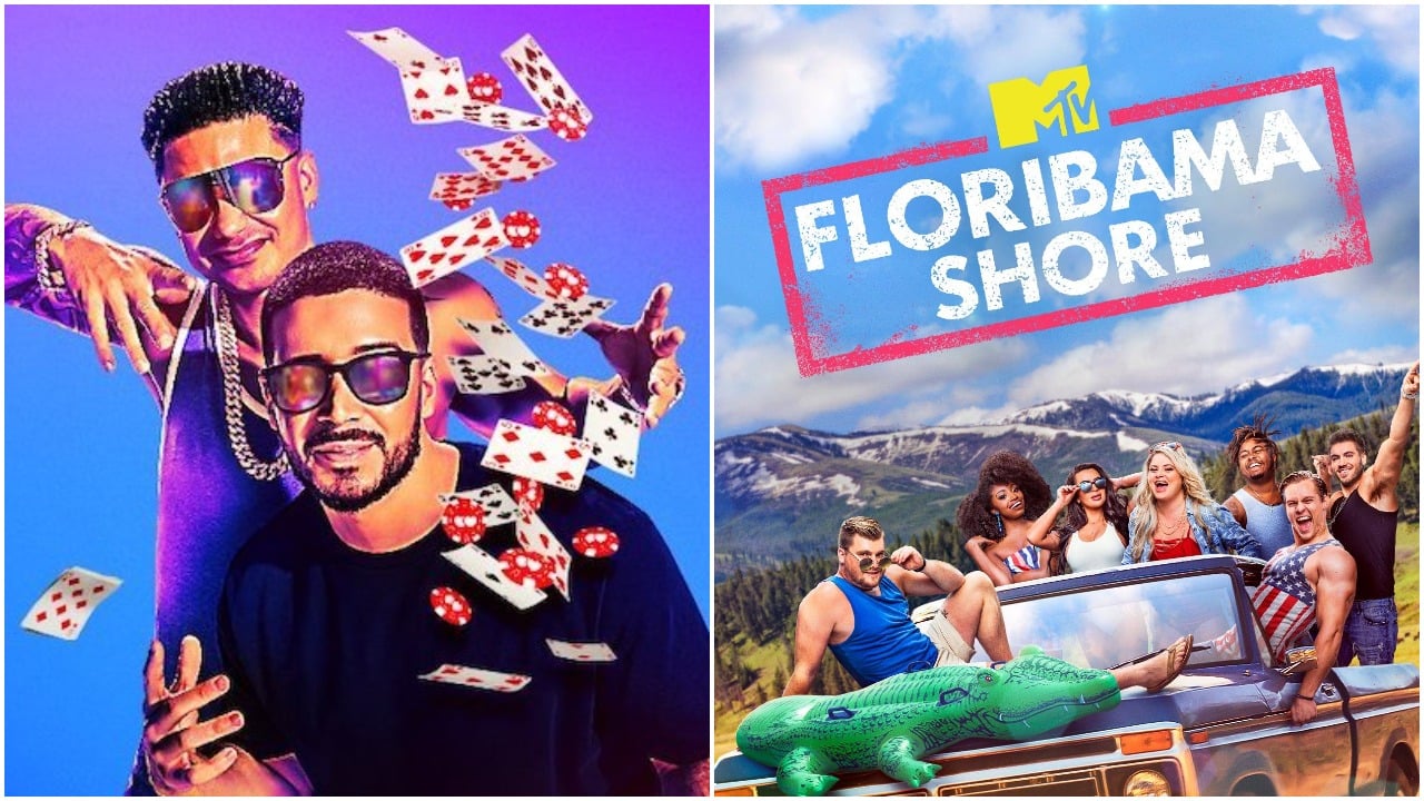 Promotional images from 'Double Shot at Love' and 'Floribama Shore'