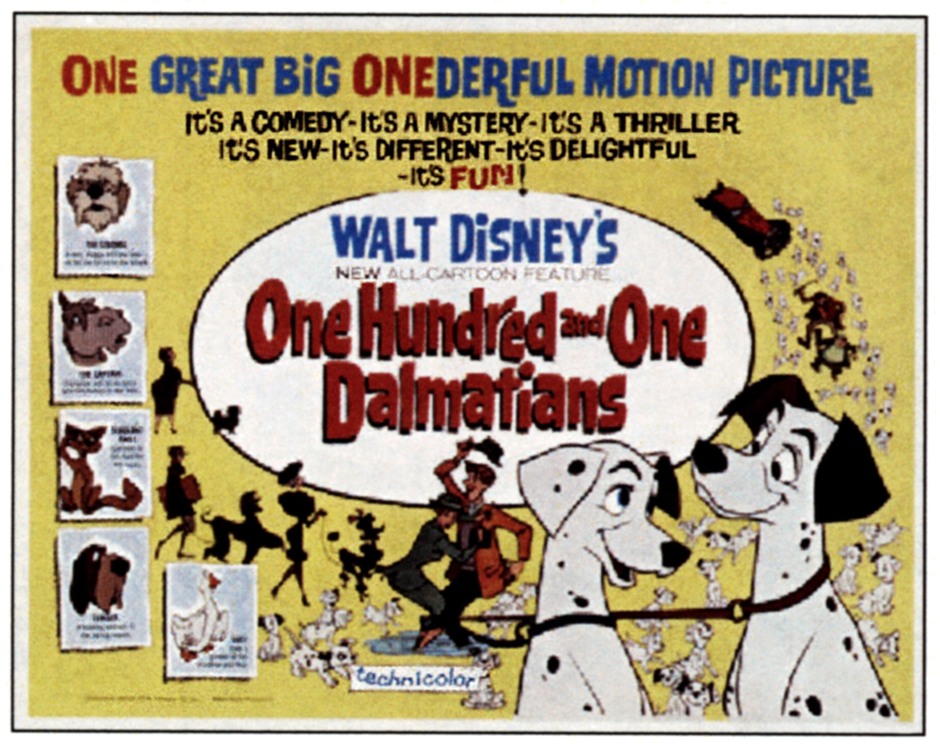Disney's 'One Hundred And One Dalmatians' poster, (aka '101 DALMATIANS'