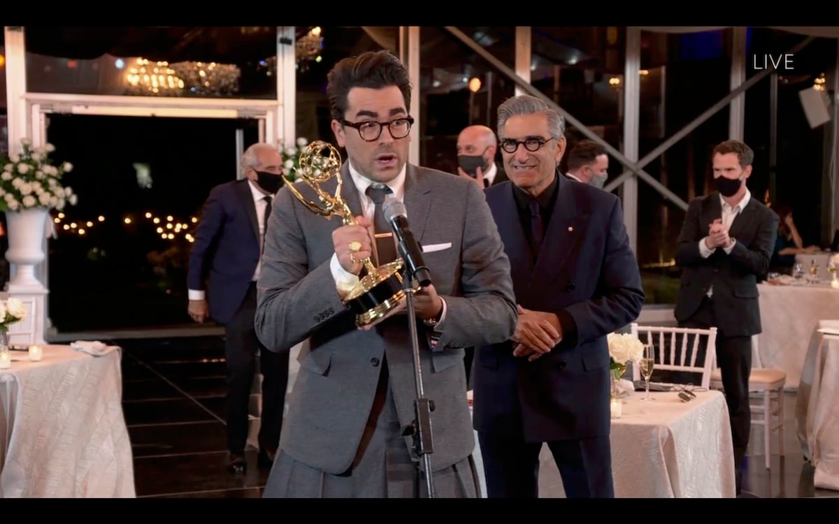 THE 72ND EMMY® AWARDS - Hosted by Jimmy Kimmel, the "72nd Emmy® Awards" will broadcast SUNDAY, SEPT. 20 (8:00 p.m. EDT/6:00 p.m. MDT/5:00 p.m. PDT), on ABC. (ABC via Getty Images)DANIEL LEVY, EUGENE LEVY